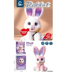 Interactive Bunny with Lights and Sounds Function White