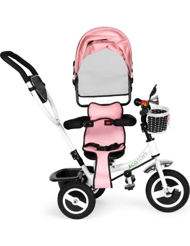 Tricycle rotating canopy durable rubber wheels ECOTOYS