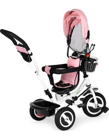 Tricycle rotating canopy durable rubber wheels ECOTOYS