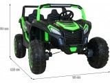 Vehicle Buggy ATV Racing 4x4 Green