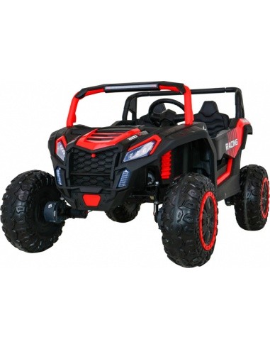 Elektromobilis bagis ATV Racing 4x4, raudonas