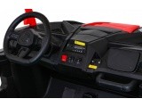 Elektromobilis bagis ATV Racing 4x4, raudonas
