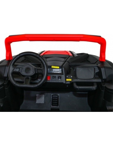 Elektromobilis bagis ATV Racing 4x4, raudonas