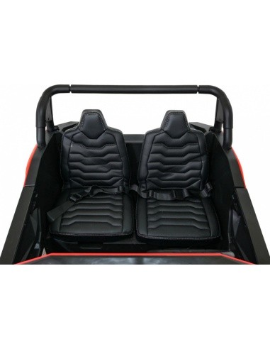 Elektromobilis bagis ATV Racing 4x4, raudonas