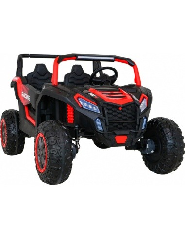 Elektromobilis bagis ATV Racing 4x4, raudonas