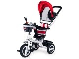 Tricycle swivel canopy red durable rubber wheels ECOTOYS