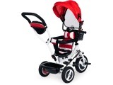 Tricycle swivel canopy red durable rubber wheels ECOTOYS