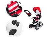 Tricycle swivel canopy red durable rubber wheels ECOTOYS