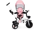 Triratukas su sukiojama 360° sėdyne, rožinis ECOTOYS