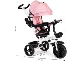 Tricycle tricycle stroller swivel seat 360* Pink ECOTOYS