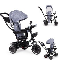 Tricycle with swivel seat canopy ECOTOYS