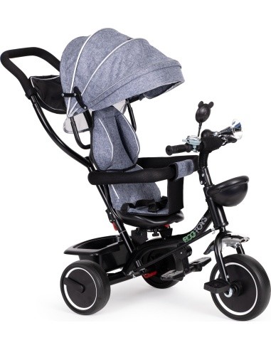 Tricycle with swivel seat canopy ECOTOYS