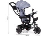 Tricycle with swivel seat canopy ECOTOYS