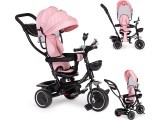 Triratukas ECOTOYS su sukiojama sėdyne ir stumdymo rankena