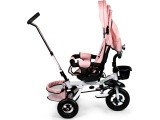 Rotating tricycle 360° Pink Delux with canopy ECOTOYS
