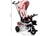 Rotating tricycle 360° Pink Delux with canopy ECOTOYS