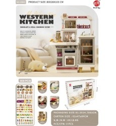 MEGA Kitchen with Light, Sound and Steam Function + Accessories Beige