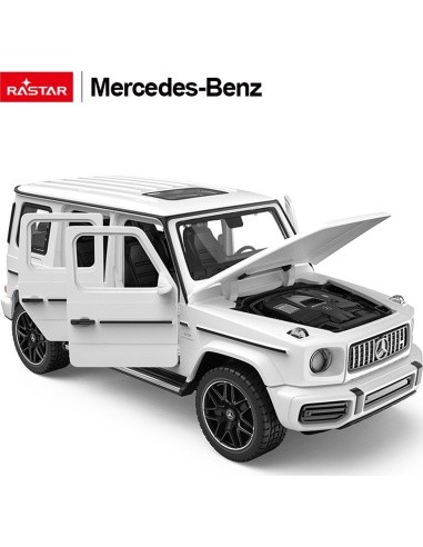 Metal Car 1/32 Mercedes-Benz AMG G63 with Sound White RASTAR