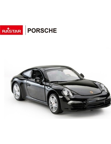 Metalinis automobilis 1:24 Porsche 911, juodas, RASTAR