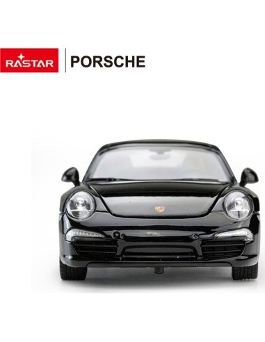 Metalinis automobilis 1:24 Porsche 911, juodas, RASTAR