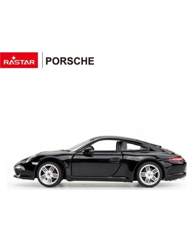Metalinis automobilis 1:24 Porsche 911, juodas, RASTAR