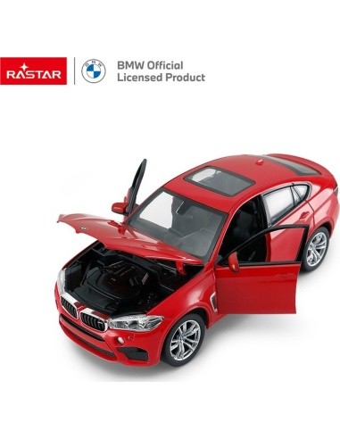 Kovové auto 1:24 BMW X6M Red RASTAR
