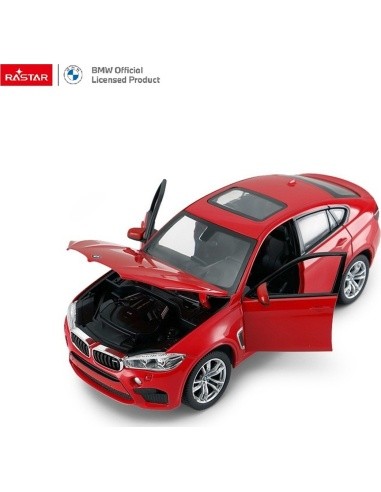Kovové auto 1:24 BMW X6M Red RASTAR