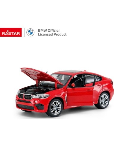 Kovové auto 1:24 BMW X6M Red RASTAR