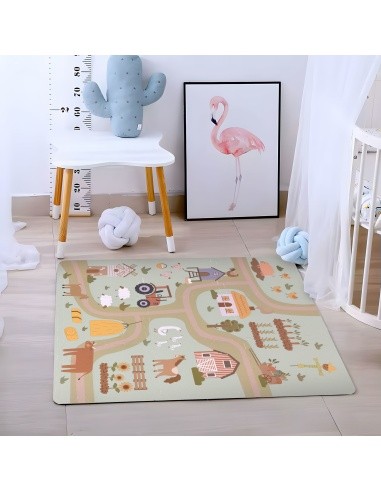 Large EVA foam mat for children Farm 90,5x90,5 cm 21 el. ECOTOYS