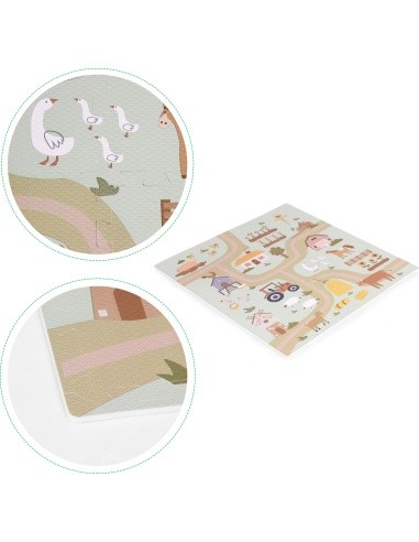 Didelis EVA putų kilimėlis vaikams Ūkis 90,5x90,5 cm 21 el. ECOTOYS