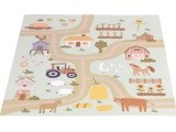 Large EVA foam mat for children Farm 90,5x90,5 cm 21 el. ECOTOYS