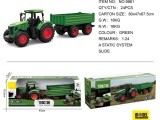 Green Tractor with Trailer