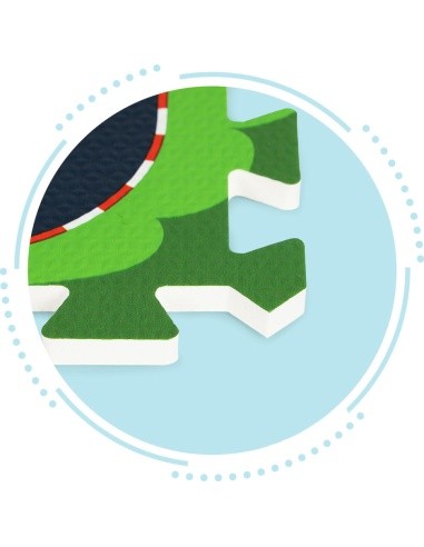Foam mat for children puzzle city streets roads