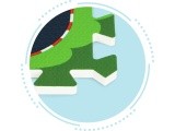 Foam mat for children puzzle city streets roads