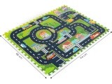Foam mat for children puzzle city streets roads