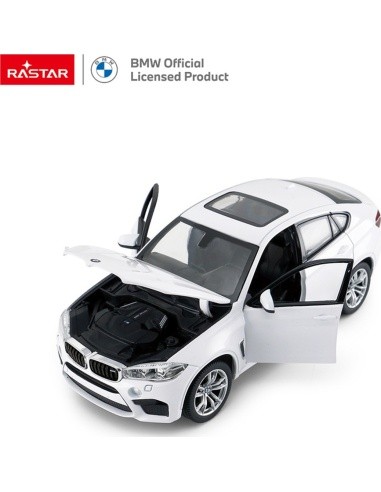 Metalinis automobilis 1:24 BMW X6M baltas RASTAR