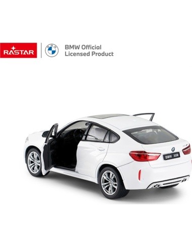 Metalinis automobilis 1:24 BMW X6M baltas RASTAR