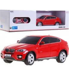 Nuotoliniu būdu valdomas automobilis BMW X6 raudonas 1:24 RASTAR