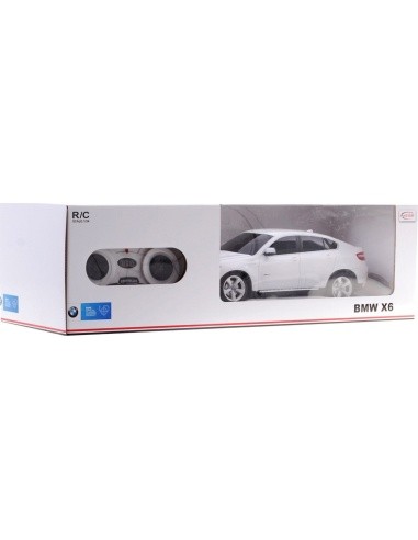 Nuotoliniu būdu valdomas automobilis BMW X6, baltas, 1:24 RASTAR