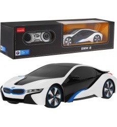 Nuotoliniu būdu valdomas automobilis BMW i8, baltas, 1:24 RASTAR