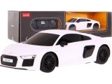 Nuotoliniu būdu valdomas automobilis Audi R8, baltas 1:24 RASTAR