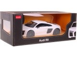 Nuotoliniu būdu valdomas automobilis Audi R8, baltas 1:24 RASTAR