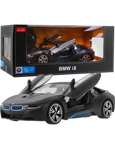 Nuotoliniu būdu valdomas automobilis BMW i8 juodas 1:14 RASTAR