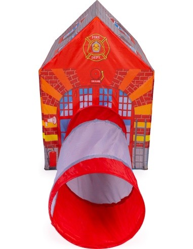 Tent with tunnel for children fireman's house playground IPLAY