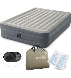 Large inflatable mattress 203x152 cm with built-in pump INTEX 64126
