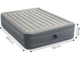 Large inflatable mattress 203x152 cm with built-in pump INTEX 64126