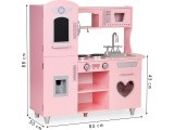 Large Wooden Kitchen For Kids Eco Toys, Sound Effects