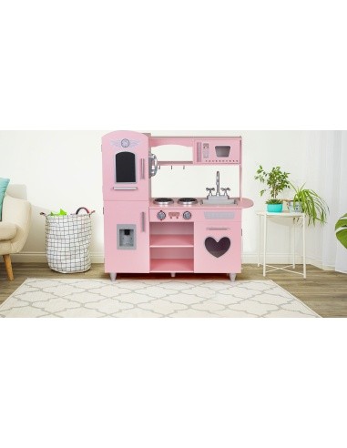 Large Wooden Kitchen For Kids Eco Toys, Sound Effects