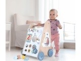Wooden push walker educational stroller