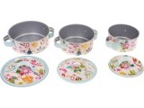 A set of aluminum pots + accessories